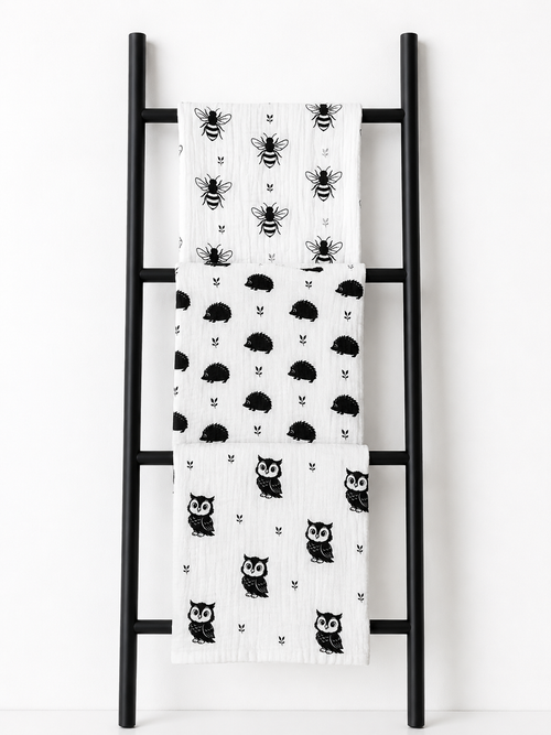 100% Organic Cotton Woodland Sensory Muslins (3 pack) (Copy)